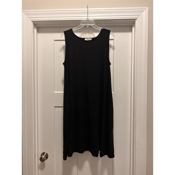 ZENANA Summer Flared Dress Sleeveless with Side Pockets Knee Length Pullover - Picture 1 of 4